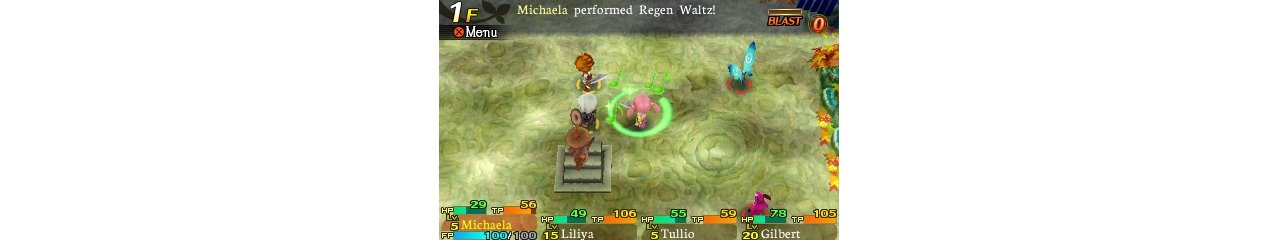 Скриншот игры Etrian Mystery Dungeon (Б/У) (без коробки) для 3DS
