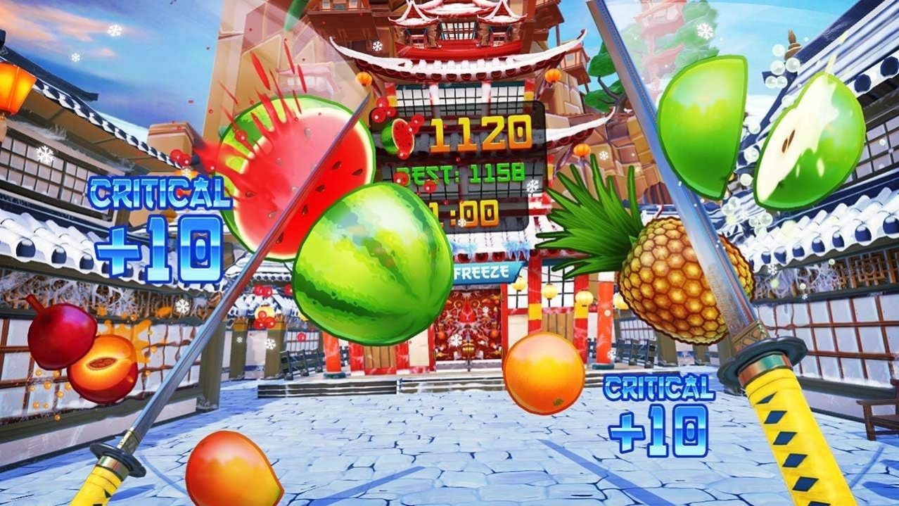 Скриншот игры Fruit Ninja VR для Ps4