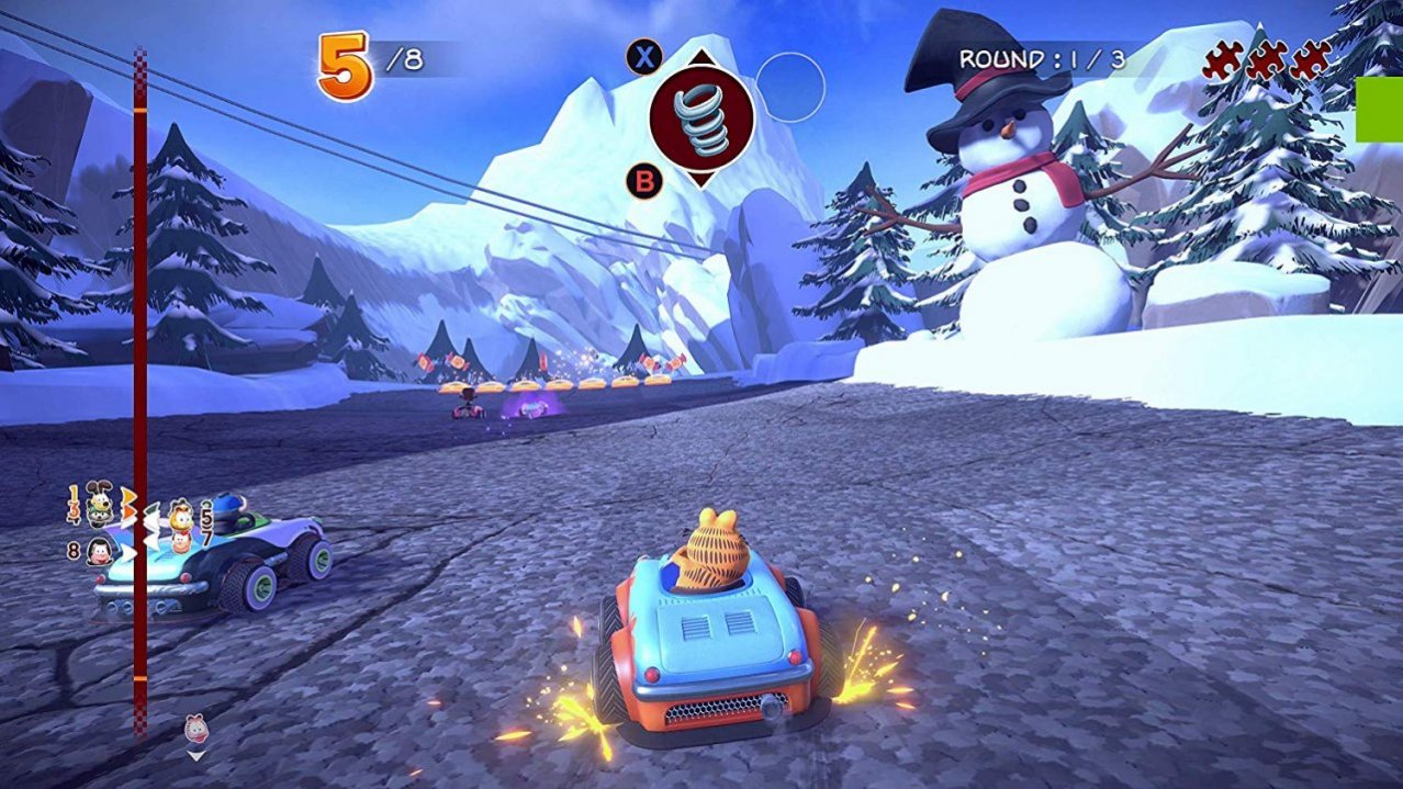 Скриншот игры Garfeild Kart: Furious Racing для Ps4