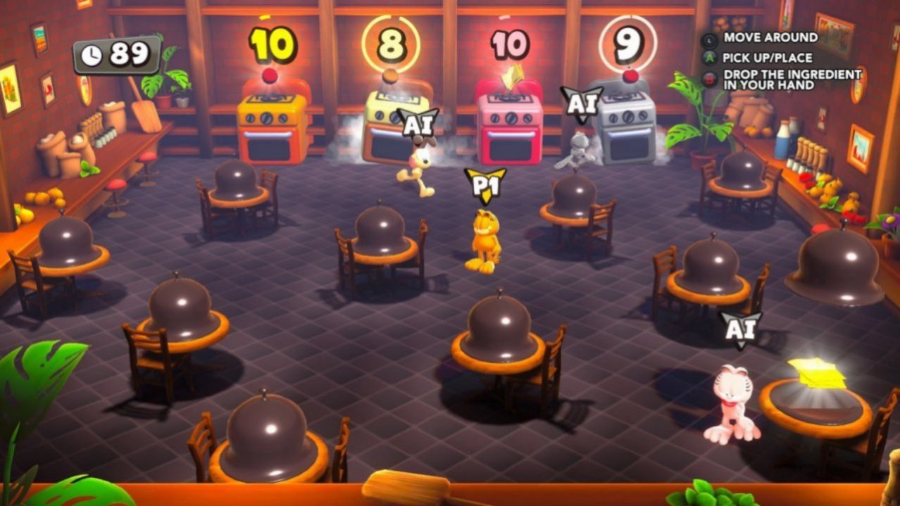 Скриншот игры Garfield Lasagna Party + Kart Furious Racing для Switch