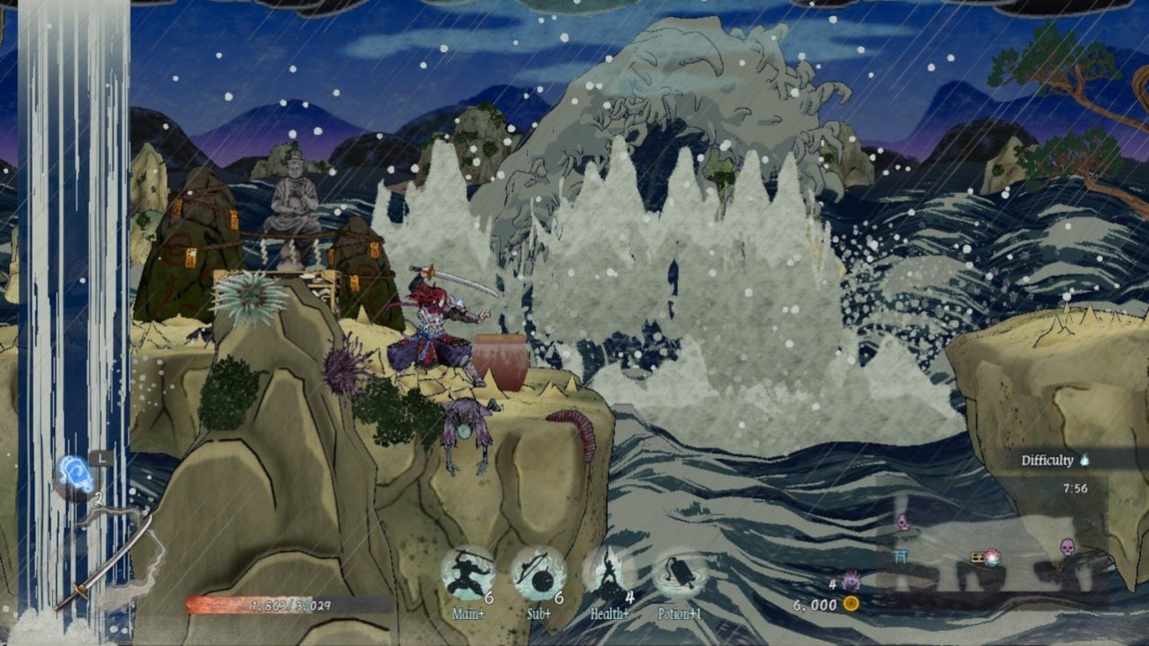 Скриншот игры GetsuFumaDen: Undying Moon Deluxe Edition для Switch