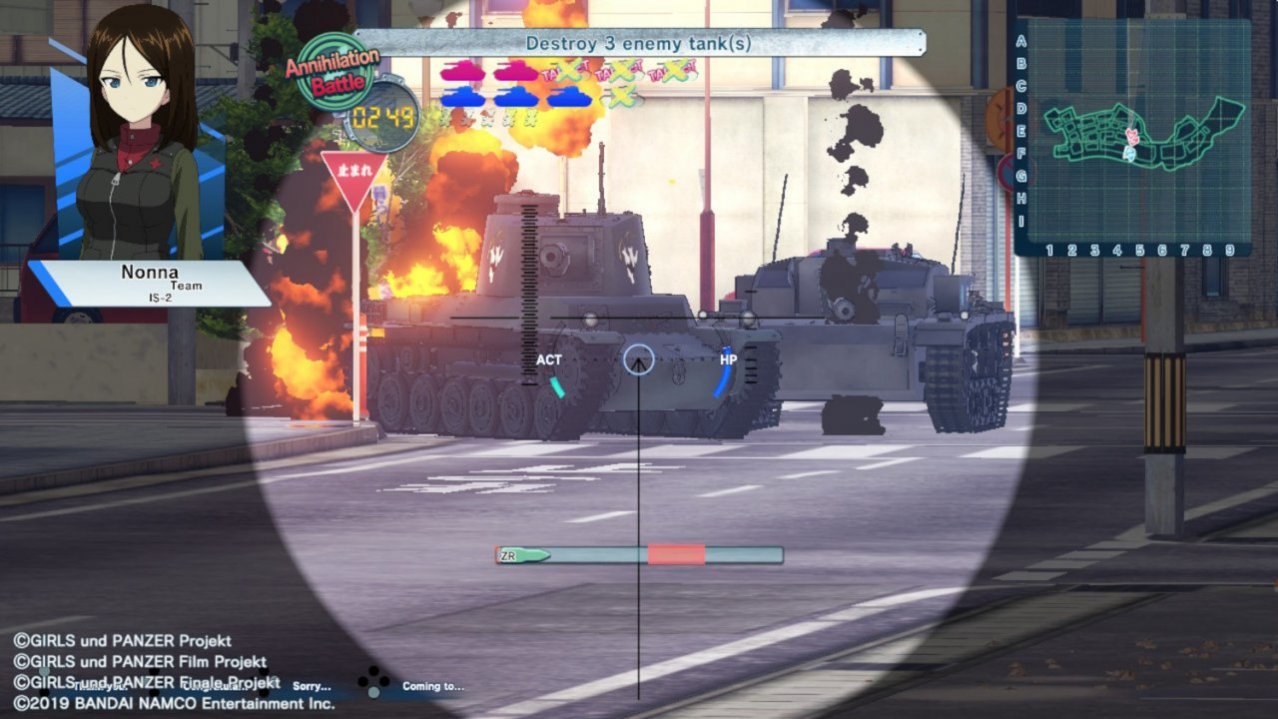 Скриншот игры Girls und Panzer: Dream Tank Match для Ps4