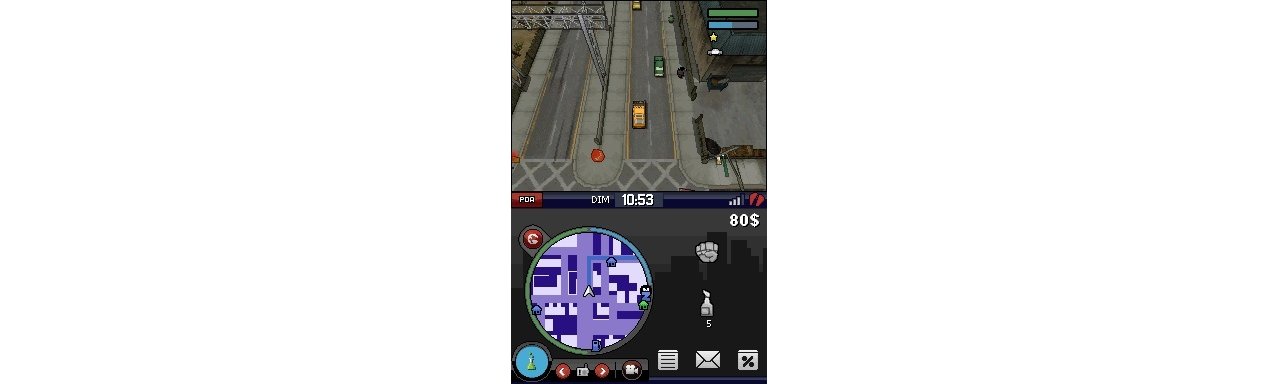 Скриншот игры Grand Theft Auto: Chinatown Wars для 3ds