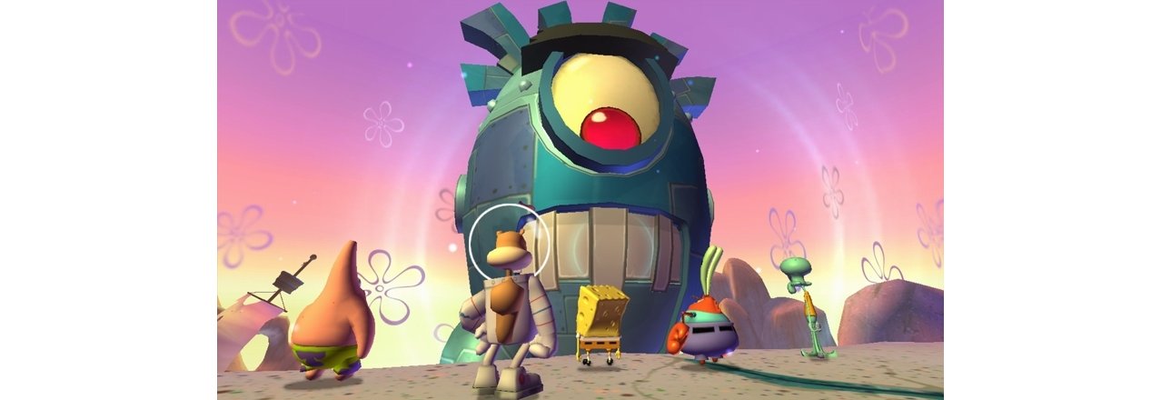Скриншот игры Губка Боб Квадратные Штаны - Планктон: Месть роботов (Б/У)  (обложка на испанском яз.) для PS3