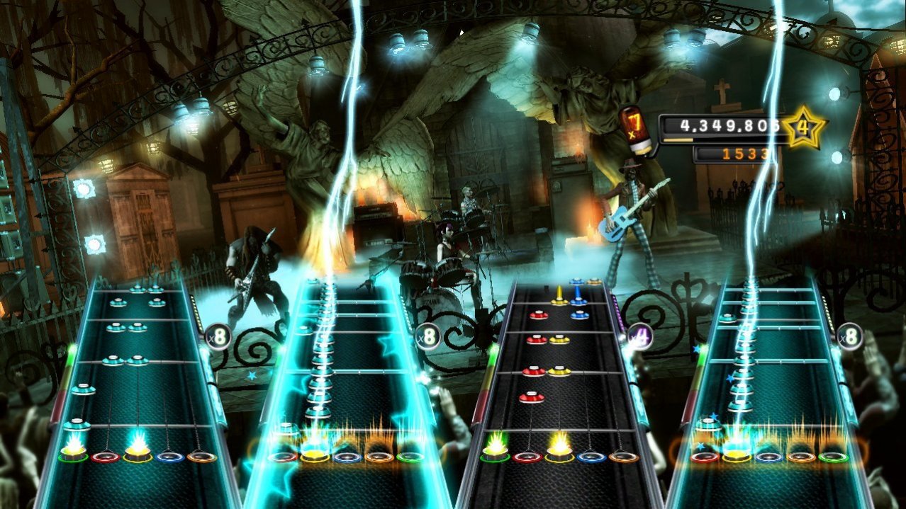 Скриншот игры Guitar Hero 5 (Б/У) (не оригинальная обложка) для Ps3