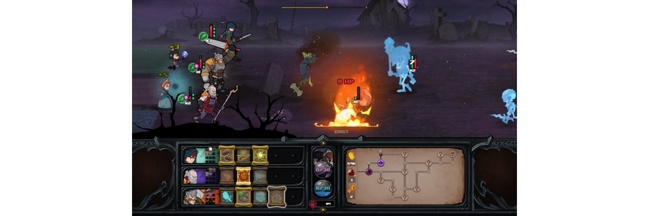 Скриншот игры Has-Been Heroes для Switch