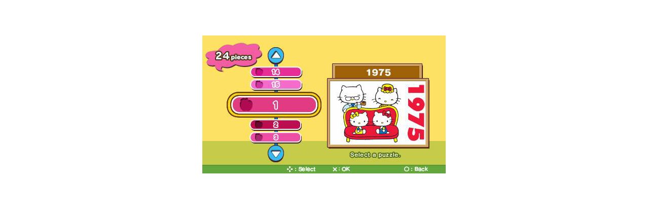 Скриншот игры Hello Kitty - Puzzle Party (Б/У) для Retro