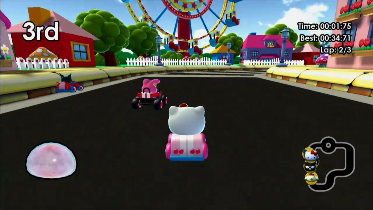 Скриншот игры Hello Kitty Kruisers для Switch