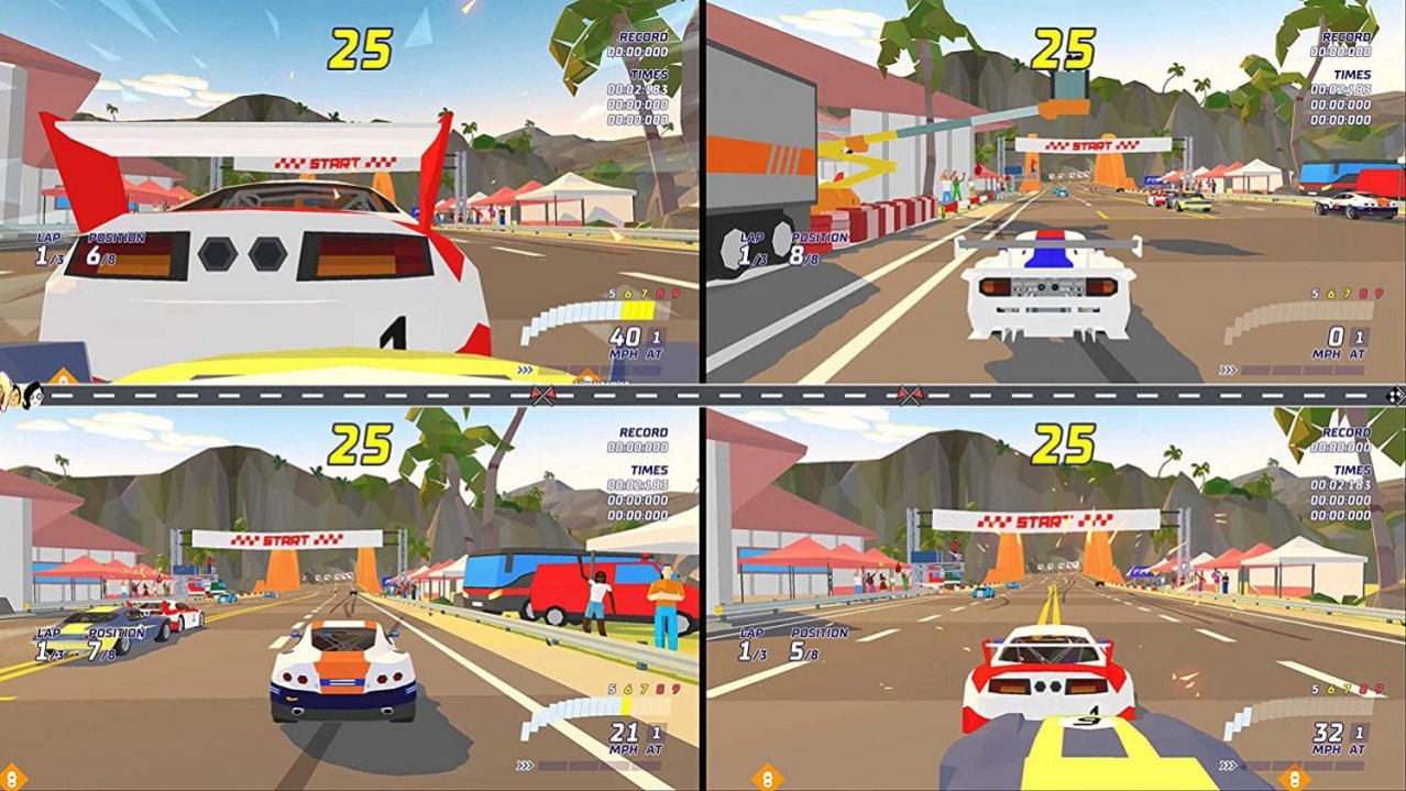 Скриншот игры Hotshot Racing (US) для Switch