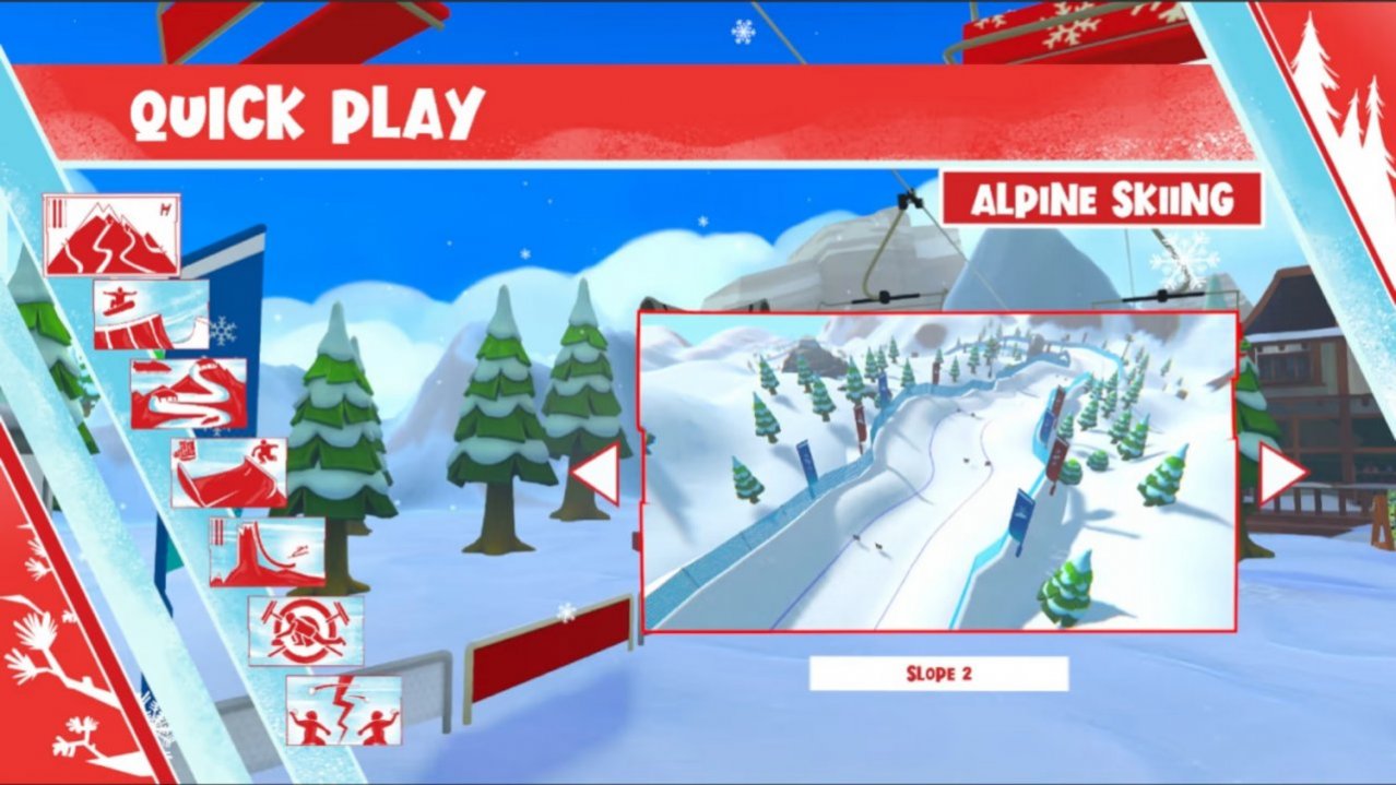 Скриншот игры Instant Sports: Winter Games для Switch