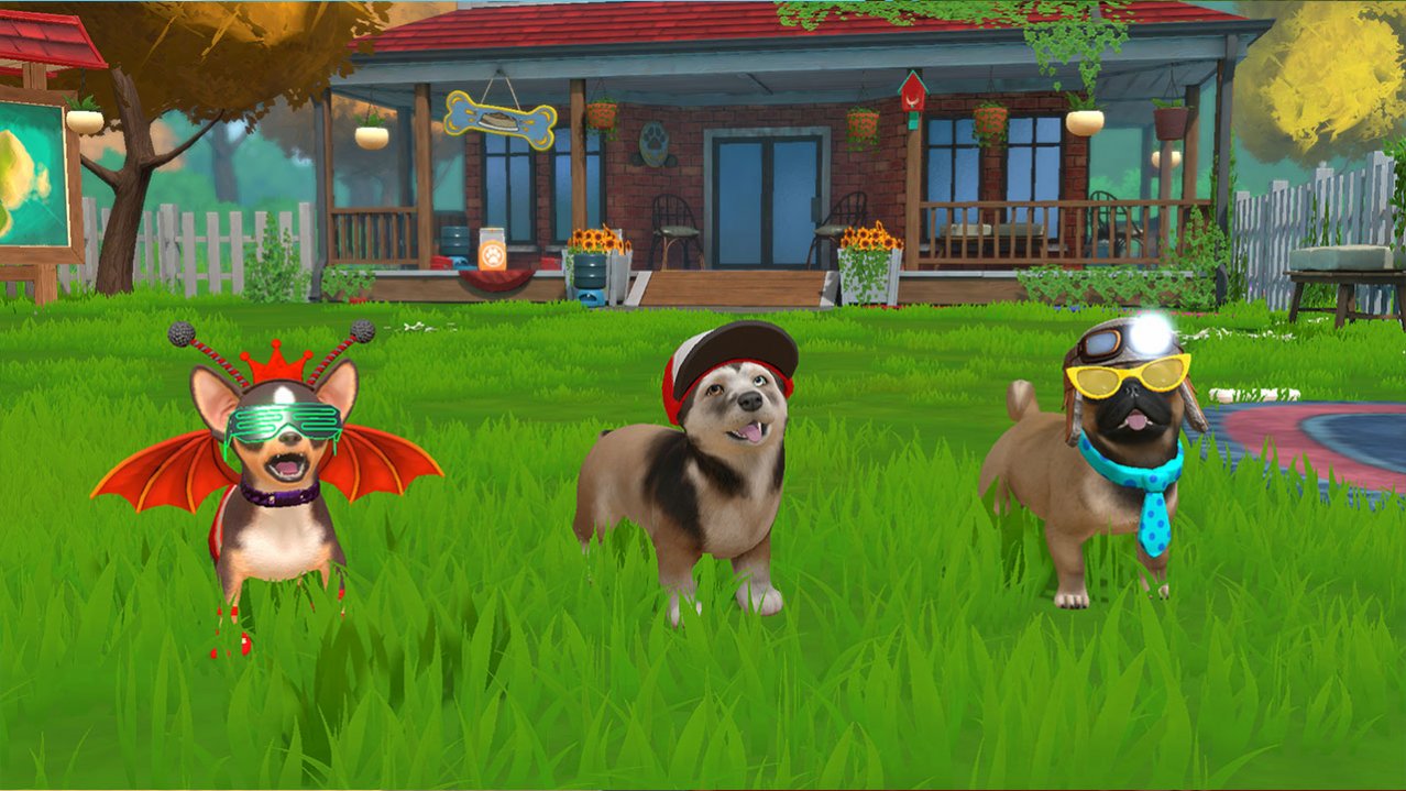 Скриншот игры Little Friends: Puppy Island для Switch