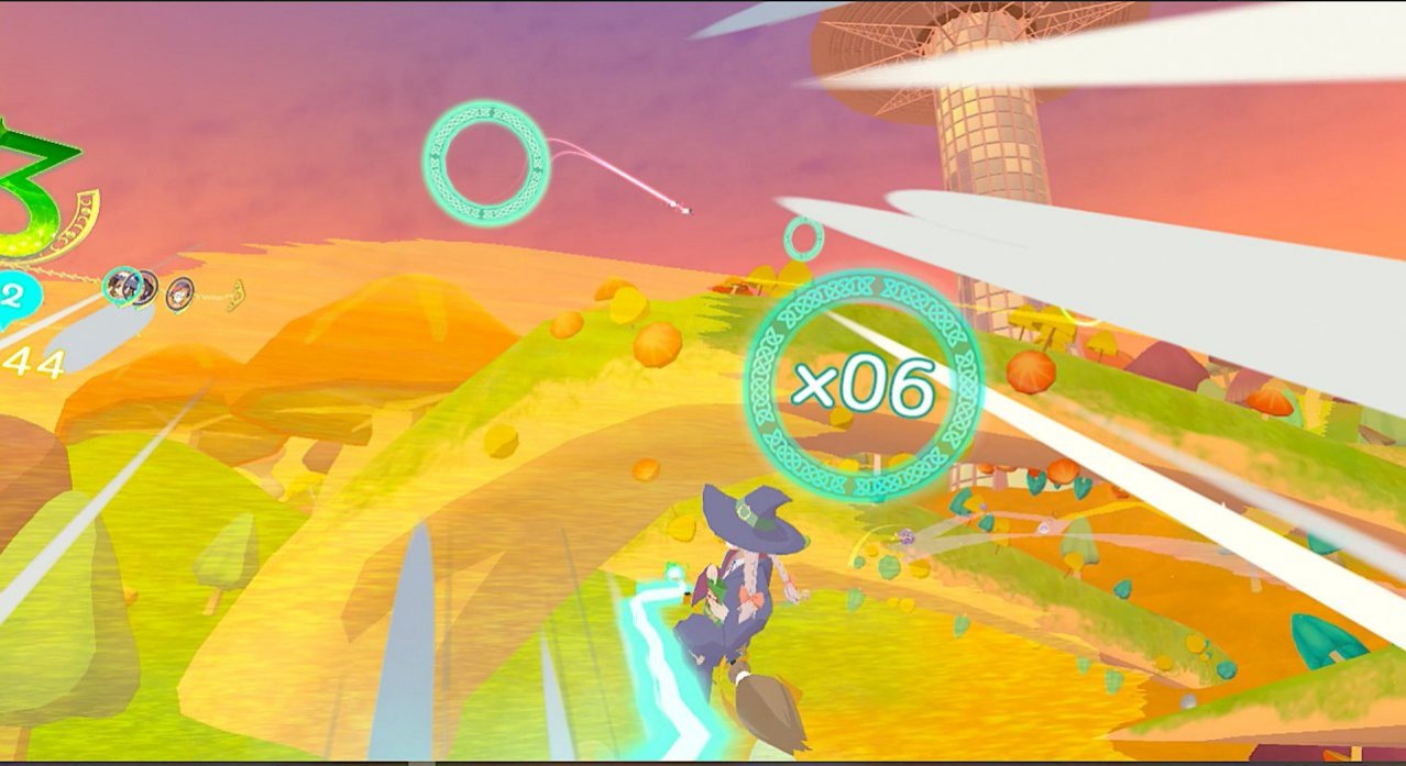 Скриншот игры Little Witch Academia: VR Broom Racing для Ps4