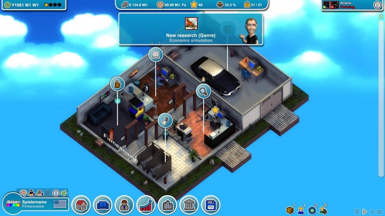 Скриншот игры Mad Games Tycoon для Switch