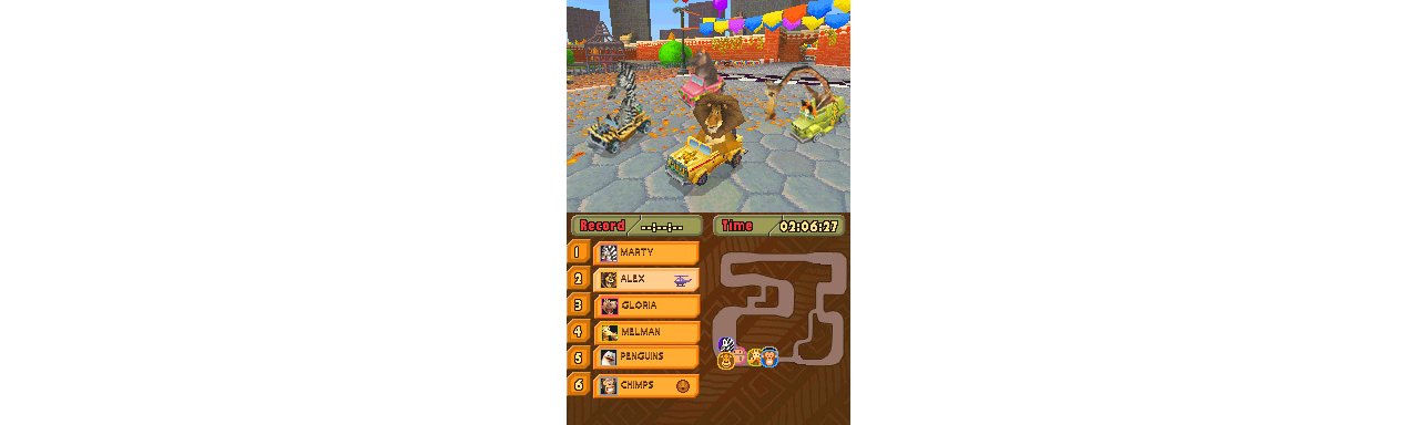 Скриншот игры Madagascar Kartz для 3DS