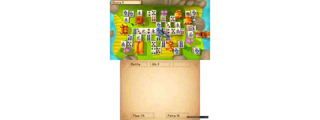 Скриншот игры Mahjong: Warriors of the Emperor для 3ds