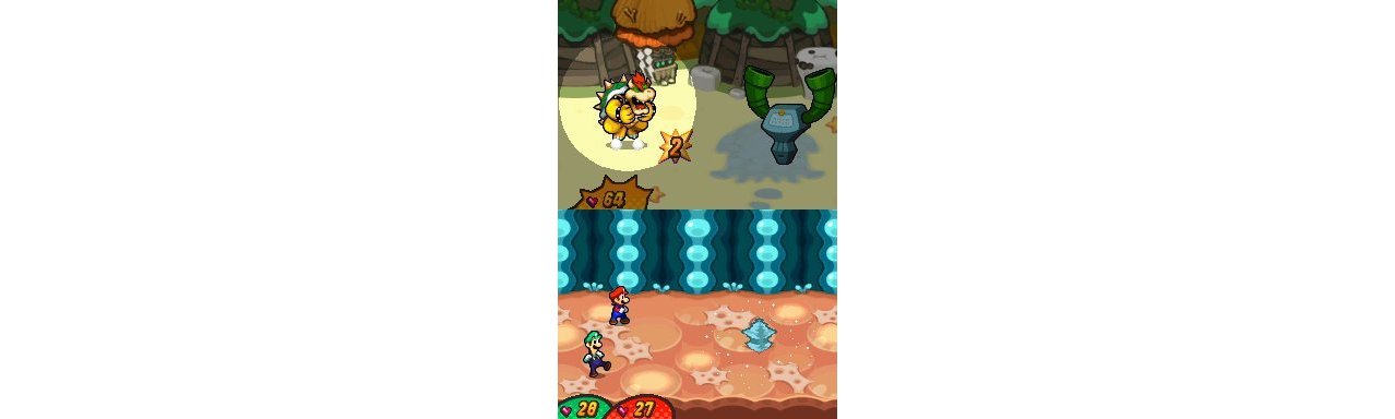 Скриншот игры Mario & Luigi: Bowsers Inside Story для 3ds