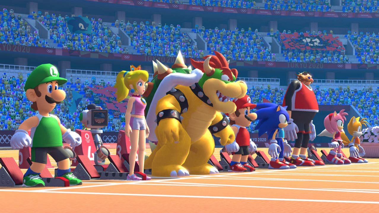 Скриншот игры Марио и Соник на Олимпийских играх 2020 в Токио для Switch