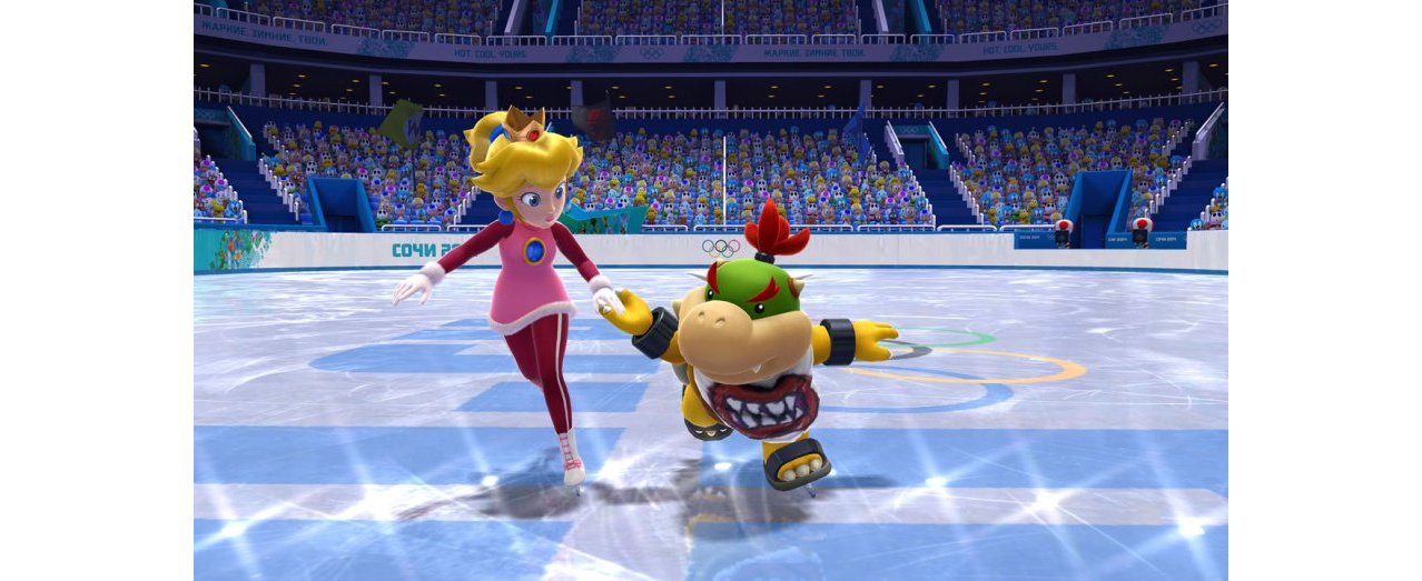 Скриншот игры Mario and Sonic at the Sochi 2014: Olympic Winter Games (Б/У) для Wii
