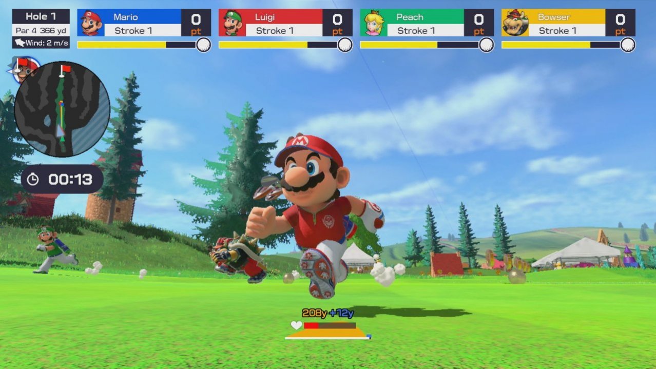 Скриншот игры Mario Golf: Super Rush для Switch