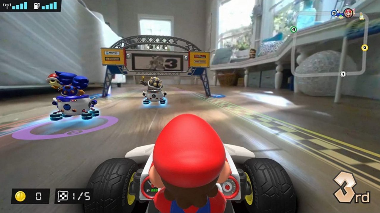 Скриншот игры Mario Kart Live: Home Circuit (Luigi) для Switch