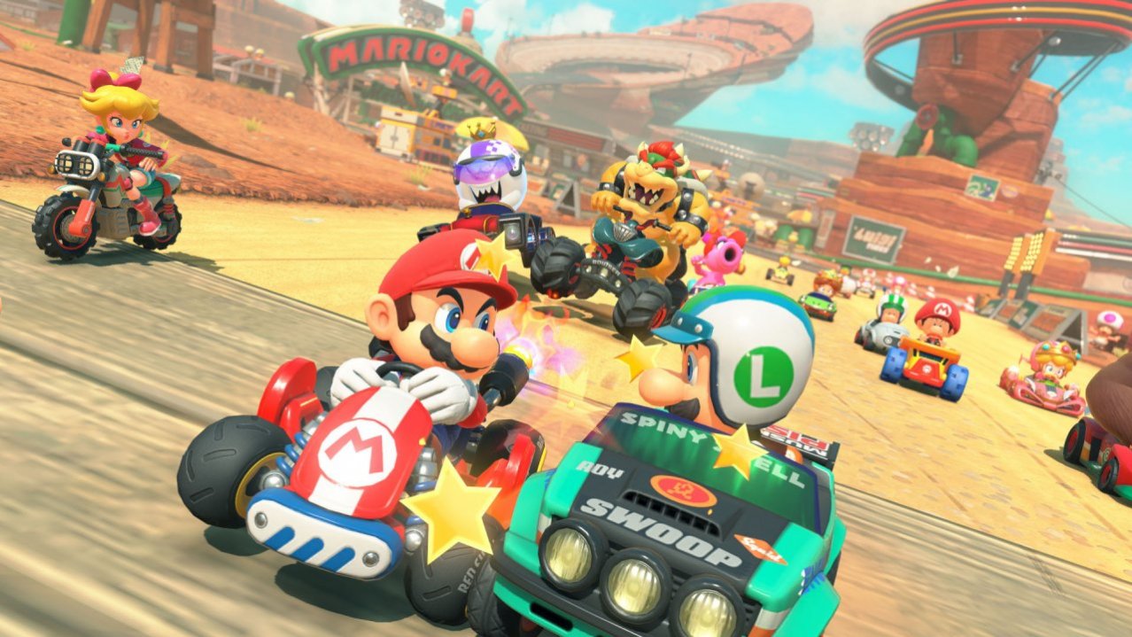 Скриншот игры Mario Kart World для Switch2