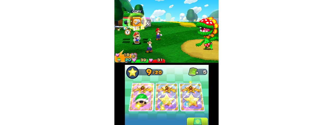 Скриншот игры Mario & Luigi: Paper Jam Bros. для 3DS