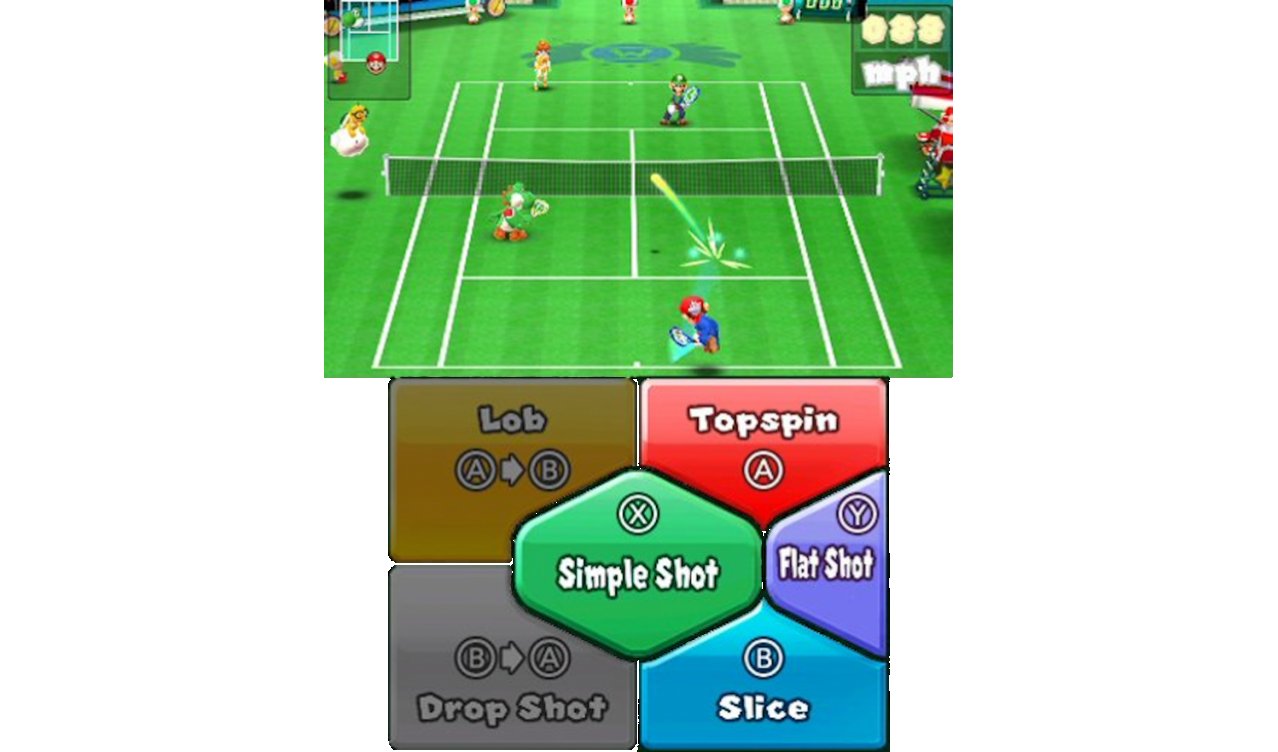 Скриншот игры Mario Tennis Open [Nintendo Selects] (Б/У) для 3ds