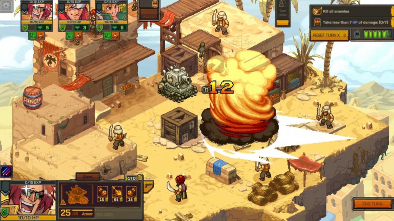 Скриншот игры Metal Slug Tactics для Ps4