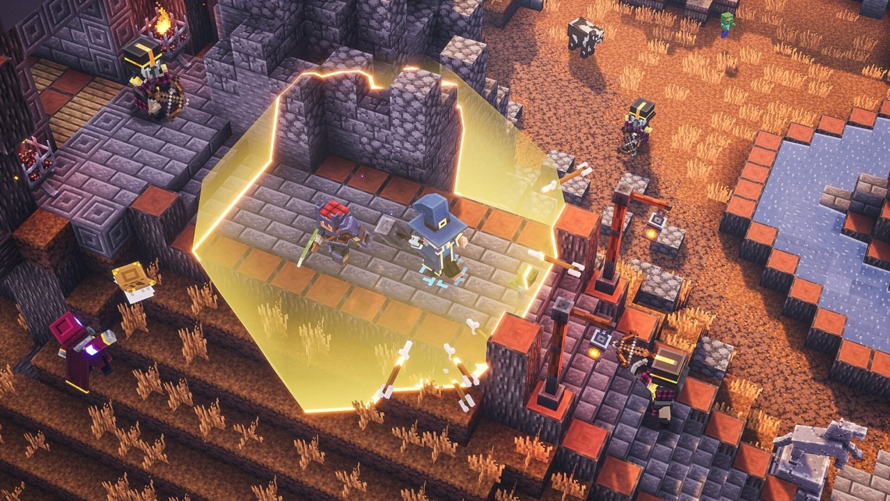 Скриншот игры Minecraft Dungeons Hero Edition для Switch