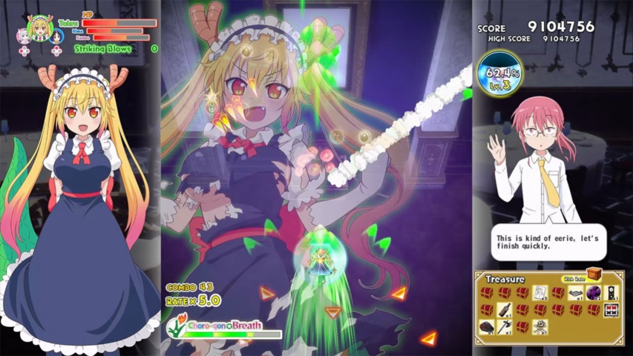 Скриншот игры Miss Kobayashis Dragon Maid: Burst Forth!! Choro-gon Breath (US) для Switch