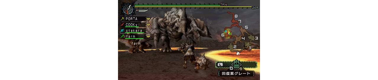 Скриншот игры Monster Hunter: Freedom для Psp