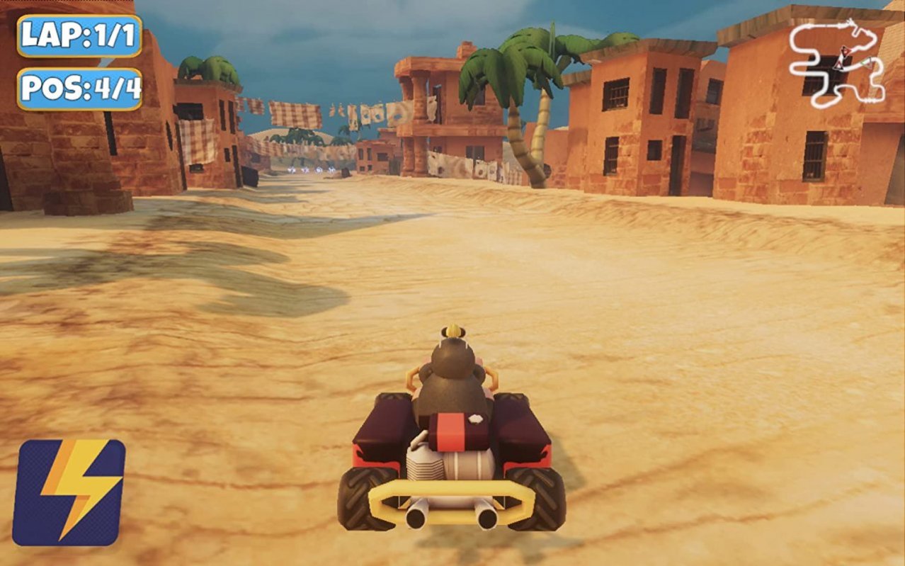 Скриншот игры Moorhuhn: Crazy Chicken Kart 2 для Switch
