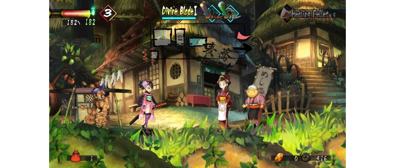 Скриншот игры Muramasa Rebirth для Psvita