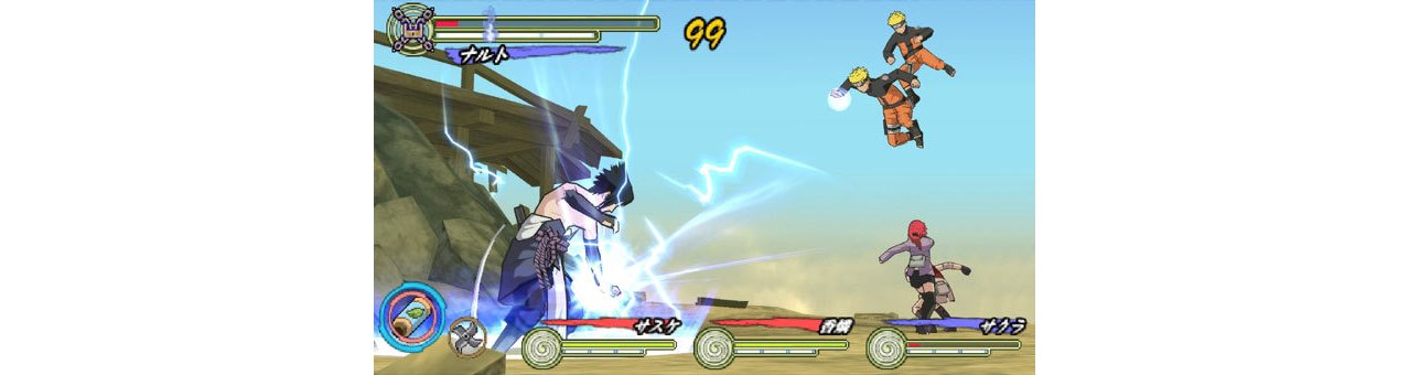 Скриншот игры Naruto Shippuden: Ultimate Ninja Heroes 3 для Psp