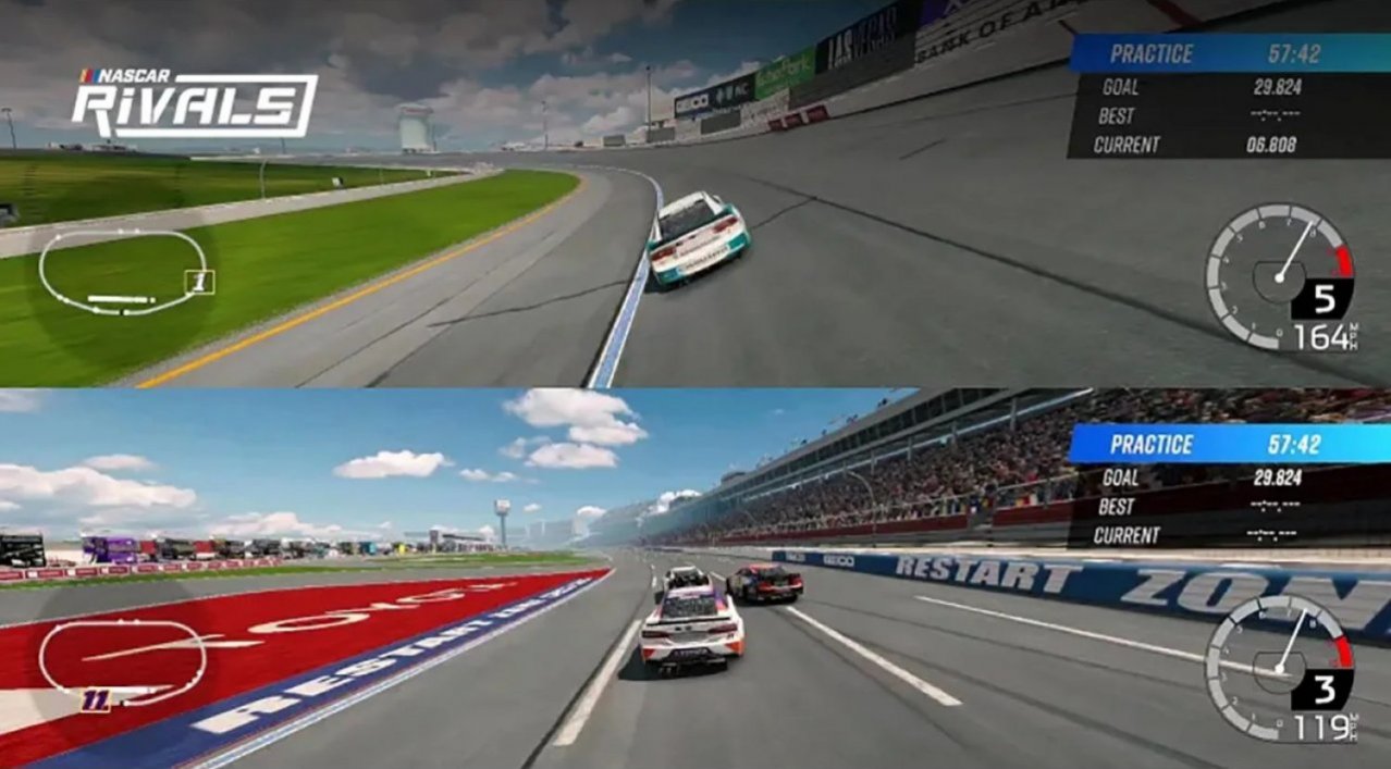 Скриншот игры NASCAR Rivals для Switch