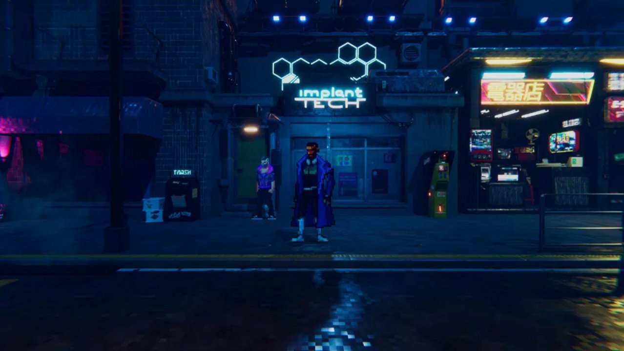 Скриншот игры Neon Blood Limited Edition для Switch