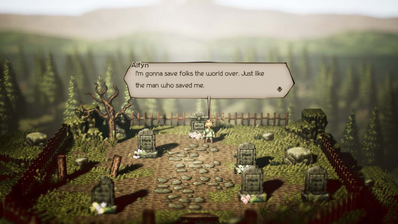 Скриншот игры Octopath Traveler для Switch