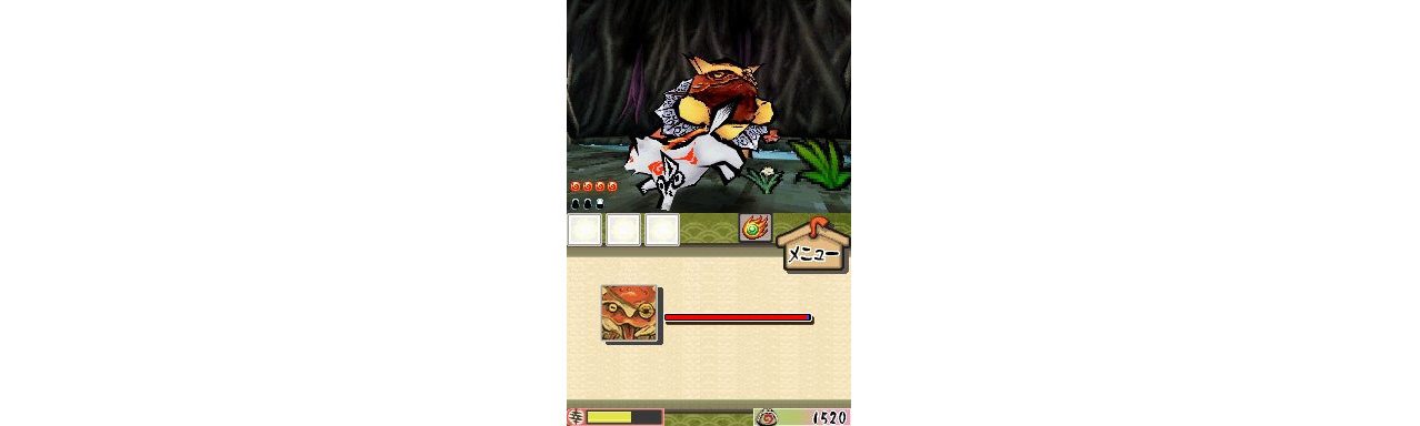 Скриншот игры Okamiden для 3DS