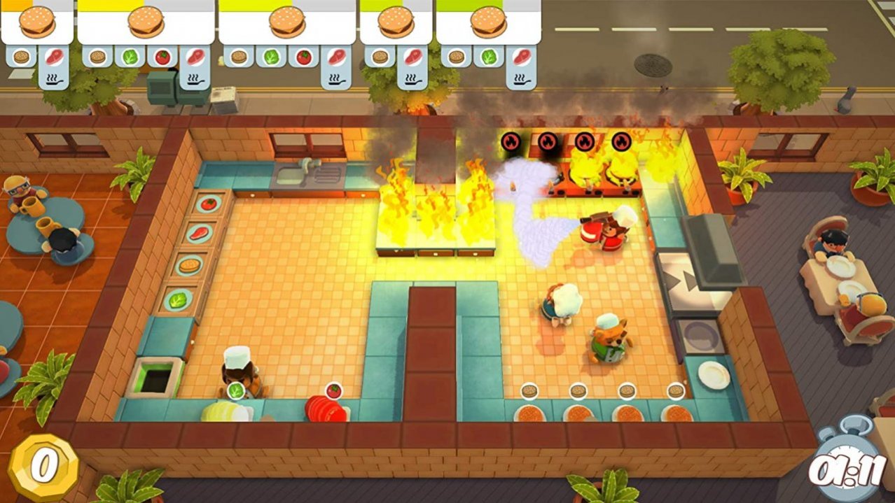 Скриншот игры Overcooked & Overcooked! 2 - Double Pack (US) для Switch