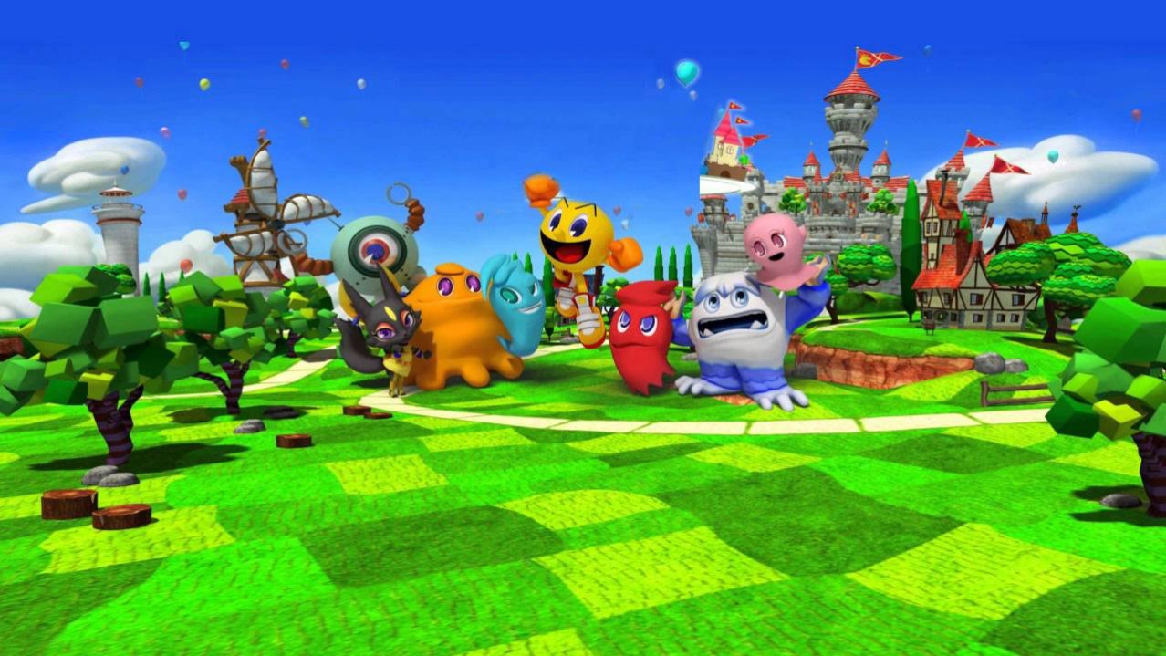 Скриншот игры Pac-Man party 3D для 3ds