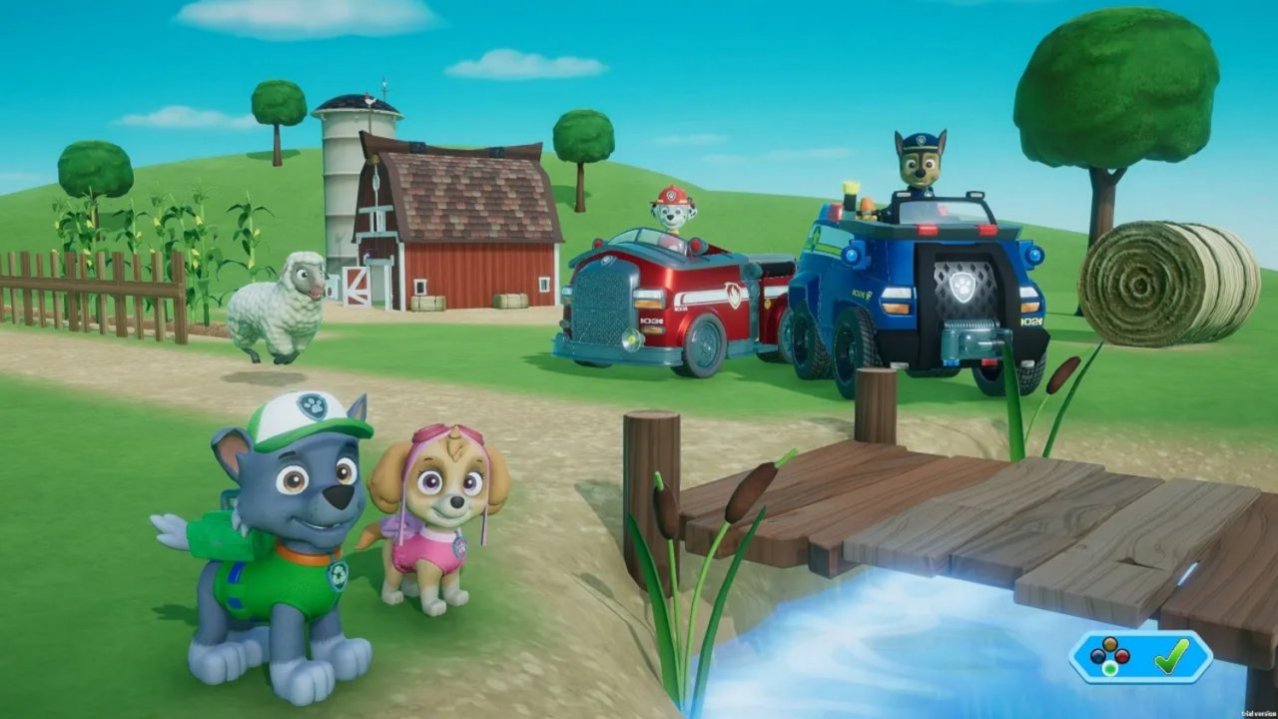 Скриншот игры Paw Patrol: On A Roll! & Paw Patrol Mighty Pups: Save Adventure Bay! для Switch