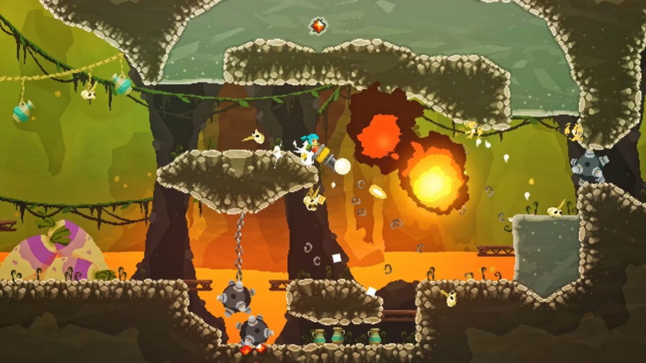Скриншот игры Pepper Grinder для Switch