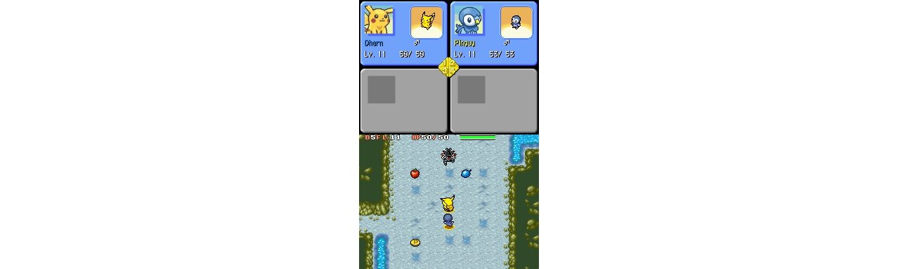 Скриншот игры Pokemon Mystery Dungeon: Explorers of Time для 3ds