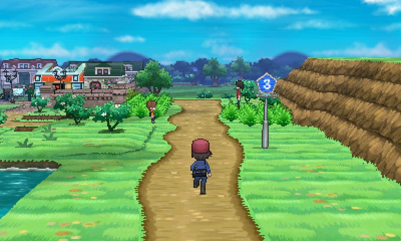 Скриншот игры Pokemon Y для 3ds