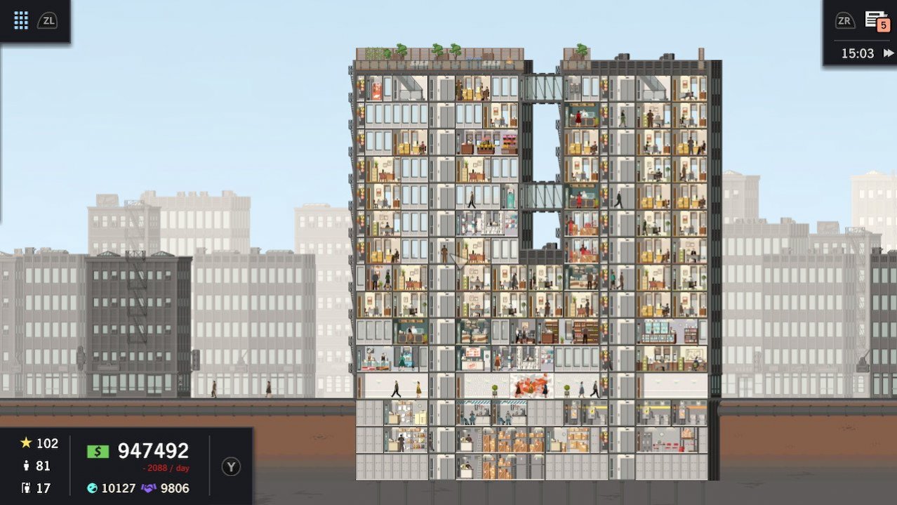 Скриншот игры Project Highrise - Architects Edition для Switch