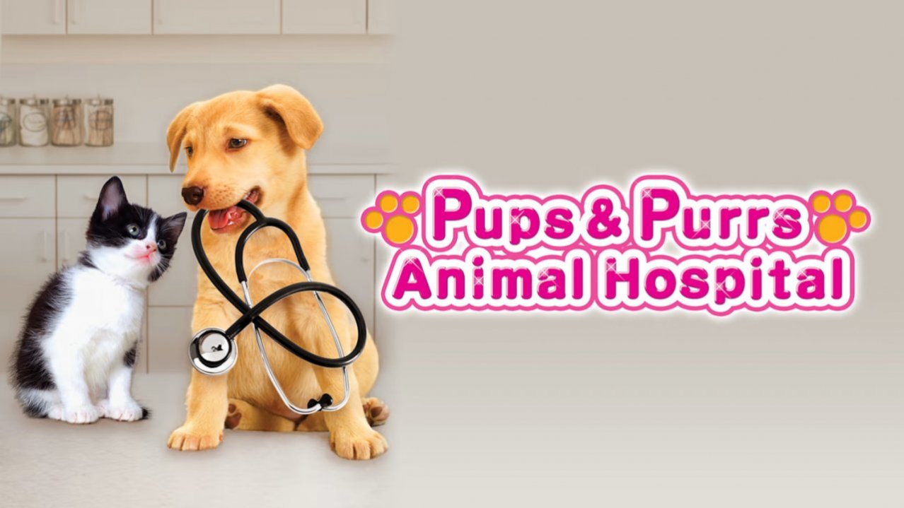 Скриншот игры Pups & Purrs Animal Hospital (код загрузки) + мягкая игрушка (кошка) для Switch
