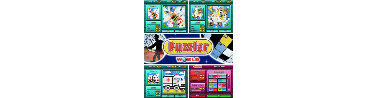 Скриншот игры Puzzler World 2011 (без коробочки) (Б/У) для 3ds