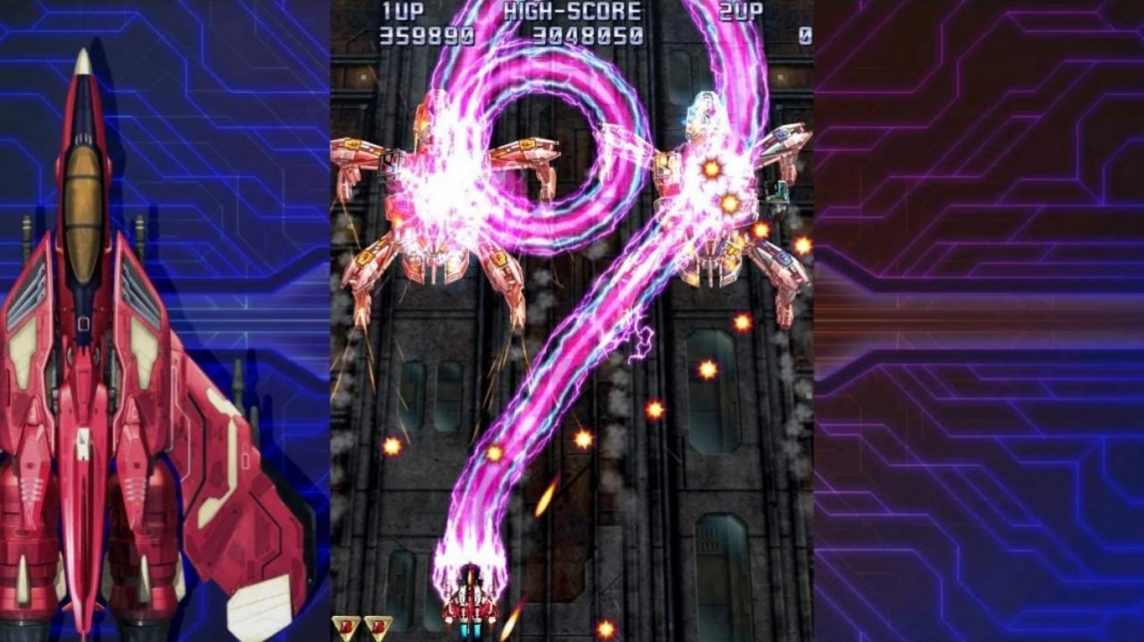 Скриншот игры Raiden IV x Mikado Remix для Switch