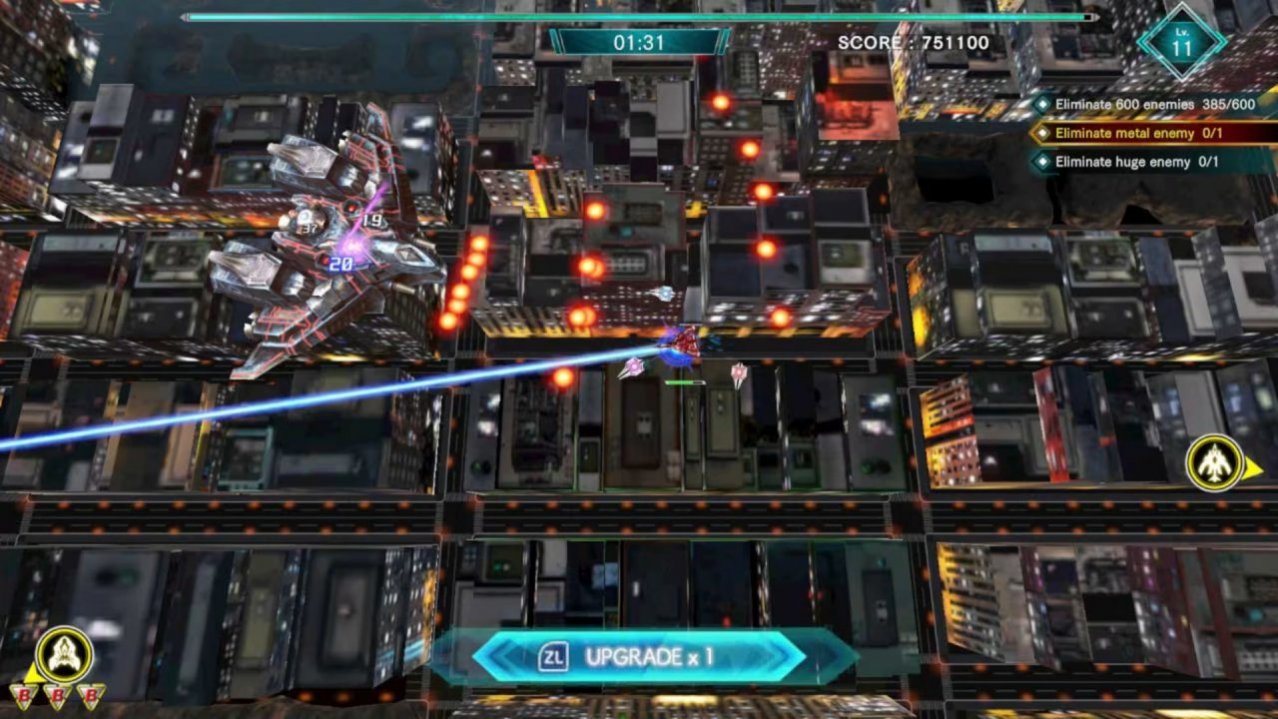 Скриншот игры Raiden NOVA (JP) для Switch