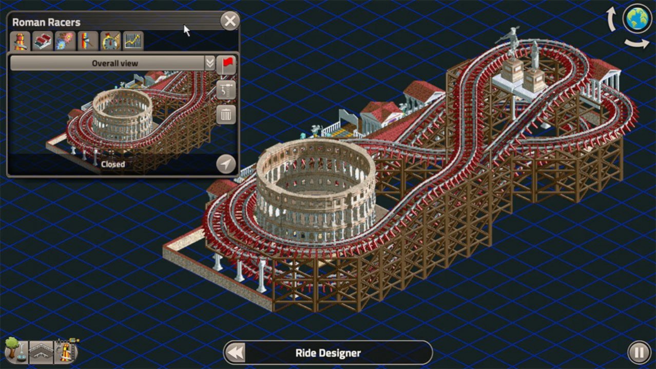 Скриншот игры RollerCoaster Tycoon Classic для Switch